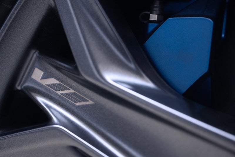 Close-up of the 2026 OPTIQ-V Brembo Performance Front Brakes | Morris Cadillac in NORTH OLMSTED OH